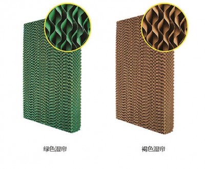 The method of the surface attachment of the wet curtain fan